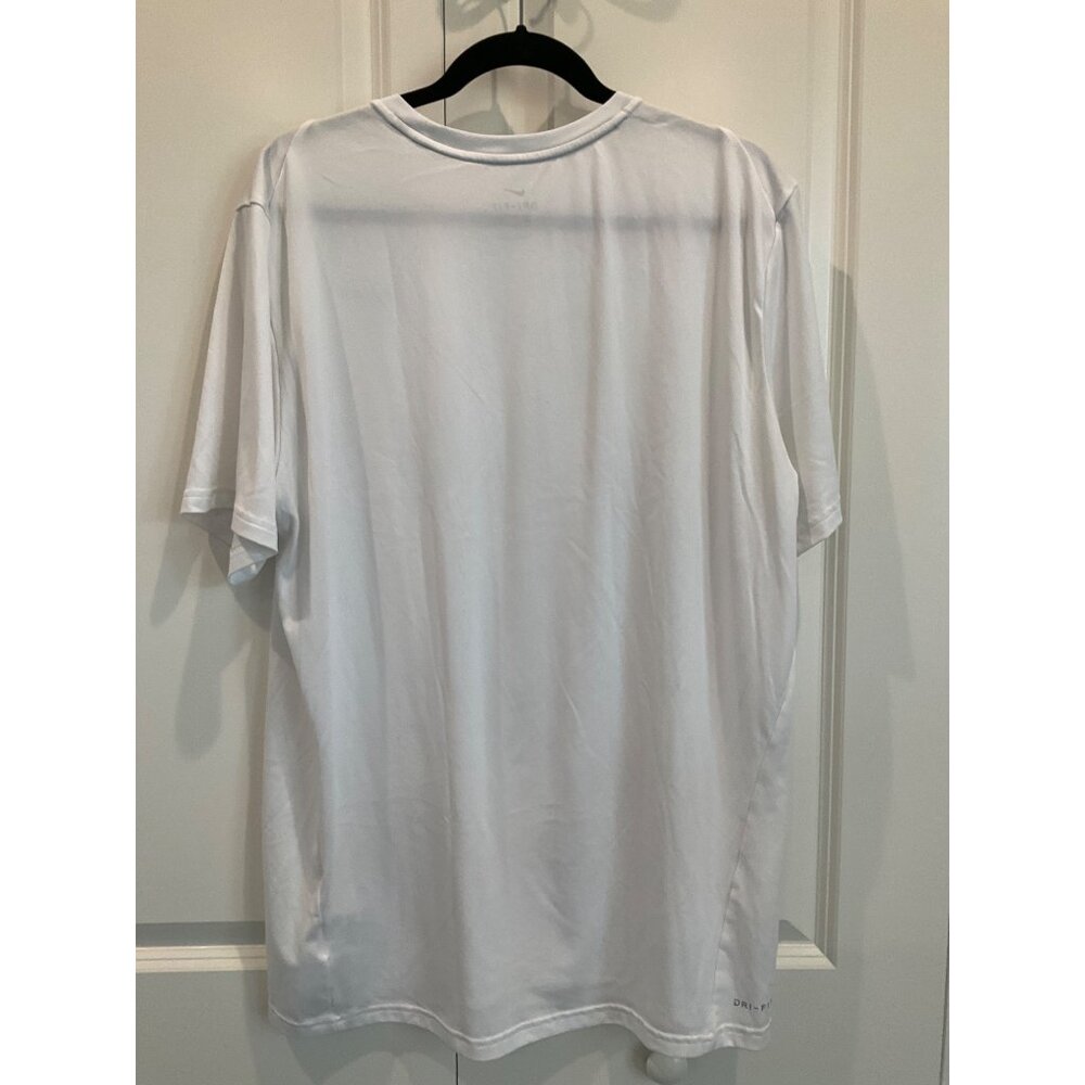 NIKE Men's Dri-fit WHITE Training tee size XL X-large - Picture 4 of 6